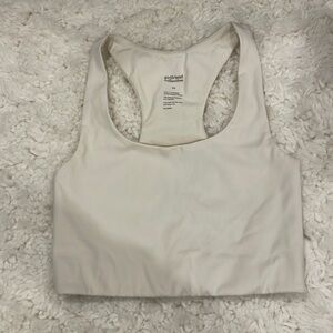 girlfriend collective XS paloma racerback sports bra off white